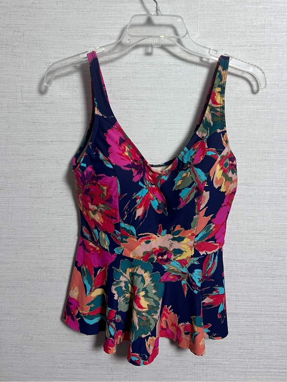 Sea Angel Floral Peplum Tankini Swim Top